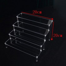 피규어 투명 아크릴 진열장 진열대 전시장 장식장 받침대 투명 아크릴 디스플레이 라이저 스탠드 쥬얼리 선, 03 3