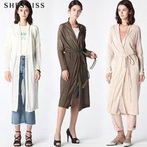 쉬즈미스 쉬즈미스(SHESMISS) 그레타 프린징 벨티드 코튼 가디건 (택가격:248000원)