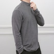 네레토 남성 골프 이너웨어 기모 반목티 터틀넥 스트라이프