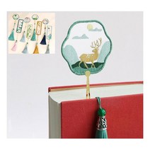 DIY 패키지 자수 책갈피 취미생활 선물 핸드메이드, 쿠팡 A293 연꽃