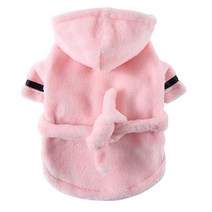 고급 디자인 샤워 목욕 가운 로브 골프 사우나 호텔 애완견 슈퍼 흡수성 수건 개 잠옷 옷 부드러운 강아지 개를위한 빠른 건조 수건 옷 애완 동물 액세서리, 분홍, s