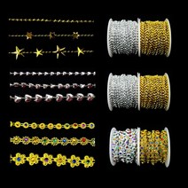 롤 체인 줄 비즈, 14별(금색)