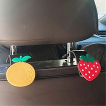귀여운 차량 뒷자석 헤드레스트 가방 걸이 후크 욕실소품 나비옷걸이 후크행거 욕실걸이 원목후크 도어걸이, 1개