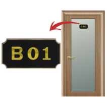 [힘찬쇼핑]사각형 입체 호실판 검정 1P DIY호실판 입체호실판 아파트호실판 번호실판 번호판 호실판, 102