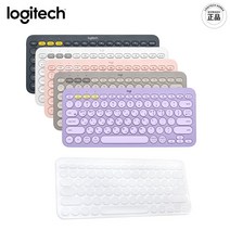 로지텍코리아 K380 블루투스 키보드 한글각인 자판+ 투명 전용 키스킨 세트, 핑크+전용키스킨
