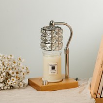 캔들백화점 루시드우드 캔들워머+천연 소이 캔들 세트, 루시드우드 (실버), 베이, 750ml