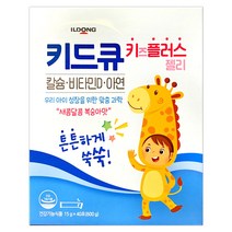일동 키드큐 키즈플러스 젤리 칼슘 아연 비타민D 40포, 600g, 1개