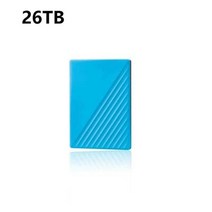 휴대용 외장 하드 드라이브 1TB 2TB 4TB 16TB c타입 USB 2023 고속 8TB 노트북 용 저장 디스크 3.1 년 신제품, 26TB blue