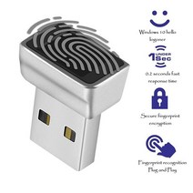 지문인식도어락 무타공 NEW USB Fingerprint Unlock Fingerprint Reader Module for Windows 7、8、8.1、10, 02 USB Upgrades