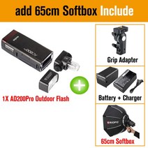 Godox 야외 플래시 라이트 캐논 소니 니콘 후지 DSLR용 1/8000 HSS 포켓 스피드라이트 스트로브 AD200Pro AD200 프로 200Ws TTL 2.4G, [01] AD200Pro Standard, [04] For Fujifilm