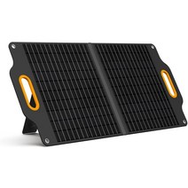 POWERNESS 솔라 패널 80W 접이식 태양광 패널 솔라 충전기 단결정 최신형 ETFE 소재 채용 고전환율 LCD 디스플레이 USB-A USB-C포트 부착 DC출력(3포트 있음) 최대 3대 디바이스 출력 가능 방재 아웃도어 비상시 정전용