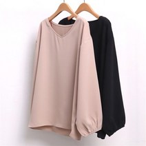 셀러허브 패션 빅사이즈사랑해요 7949L011 모던 브이 블라우스 WW