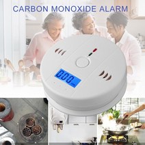 일산화탄소 감지기 경보기 캠핑 측정기스마트 홈 보안 LCD 일산화탄소 감지기 독립적 인 CO 가스 센서 85dB, 02 With Battery