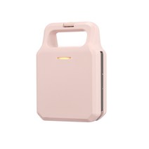 홈 샌드위치 토스트기 샌드위치 기계 아침 식사 기계 가벼운 음식 기계 파니니 기계 다기능 토스터 프라이드 스테이크 가열, 스위치 없는 핑크