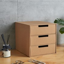 접이식 페이퍼 서류보관함 DIY 크라프트지 3단 정리함