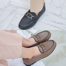 벨루치슈즈 여성 천연가죽 3cm 볼편한 통굽 로퍼 단화 컴포트화 효도화 드라이빙슈즈