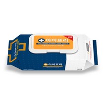 아이프리 휴대용 손소독티슈 에탄올 62% 물티슈 손세정제 손소독제 캡형 80매 X 10팩, 아이프리 에탄올 손소독티슈 80매 X 10팩