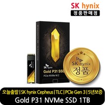 SK하이닉스 정품 SSD Gold P31 NVMe PCIe Gen 3.0 M.2 2280, SK하이닉스 Gold P31 1TB