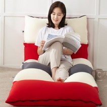 토퍼 필로우 빨아쓰는 쿠션 등받이 목편한 꿀잠 베개, 그레이형