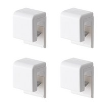 라라우 4개 치약꽂이 치약걸이 벽부착 무타공 클립형 튜브형 홀더