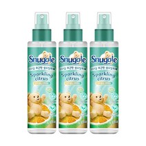 스너글 섬유탈취제 스파클링 시트러스, 3개, 150ml