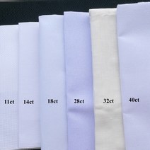 Oneroom 25x25cm 다 천 18ct 28ct 27ct 40ct 크로스 스티치 패브릭 캔버스 작은 색상 DIY 공예 스티치 자수