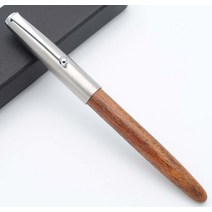 JINHAO 51A 나무 만년필 스틸 캡 (타이거 우드 엑스트라 파인 펜촉 0.38mm), Extra Fine Nib 0.38mm, Peach Wood