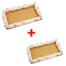 퀸펫 여름용 애견 쿨방석 1+1 행사 재고 소진시 종료 (한개 가격에 두개 사기 S+M & L+XL), 베이지