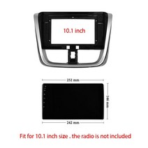 센터페시아 HAIMA M6 2016 오디오 스테레오 대시보드 패널 마운팅 9/10카 1 인치 프레임 키트 콘솔 홀더, 01 9 inch