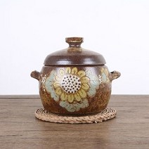 GBGB 여주쌀독 분청 해바라기 쌀항아리 잡곡단지 4kg, 상세페이지 참조