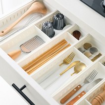 [래드원]inomata 싱크대 서랍 주방용품 수저정리 키친트레이, 화이트 기본형, 1개