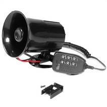 메가폰 자동차 시끄러운 다목적 스피커 12V 100W 6 소리 120DB 공기 사이렌 범용 보트 트럭 메가폰, 01 Car Horn Loud_01 12V