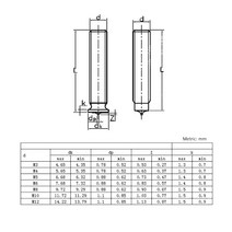 스터드용접기 Welding Screws Spot Head M3 M4 M5 M6 M8 Size Solid Studs Full Standard Pitch Male Bolts, 05 M8 (20pcs)_06 20mm