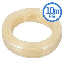 고로쇠 무독성 호스 투명 6mm X 10M LA 릴 물 고압호, 1개