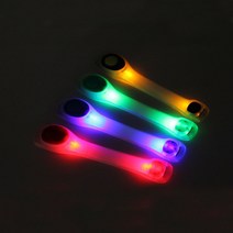 (카라멜) 야간 러닝 스포츠 LED 암밴드 라이트 자전거 런닝 팔 다리 야광 팔찌, 블루