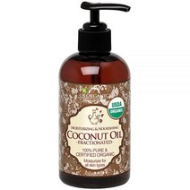 US Organic 분별 코코넛 MCT 오일 (액체 코코넛 오일) USDA 인증 유기농 GMO 프리 마사지 DIY 블렌드 헤어 스킨 케어용 캐리어 오일. 100% 순수
