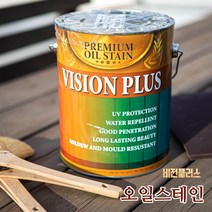 오일스테인 오일스텐 방부목 야외테이블 데크오일 4리터, 초록