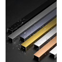 ㄷ자 몰딩 알루미늄 벽 천장 벽면 미장용 코너 비드, 10x10mm 유광 도자기 화이트, 3m