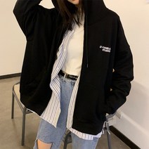 베베티 여성용 영스미 기모 후드집업