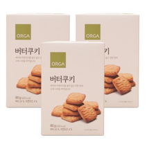 올가홀푸드 버터쿠키, 80g, 3개