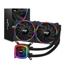 일체형 CPU 수냉식 라디에이터 게이밍pc 냉각펜 세트, 아이스 타워 V240 흰색