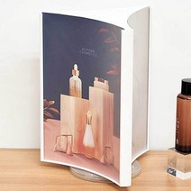 A4 회전3면 탁상배너 메뉴판 꽂이 탁상용 배너 거치대 쇼카드 케이스 테이블텐트, 기본