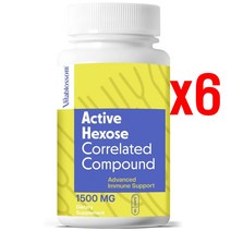 비타브로솜 AHCC 표고버섯균사체ahcc 1500mg(3캡슐) 90캡슐 6개