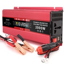 차량용인버터범용 플러그 순수 사인파 인버터 12V-500V 1200W DC-AC 전압 변환기 12 220 자동차 전원 공급, 03 1200W 12V to 220V