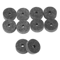 10 Pcs 심벌즈 하이햇 펠트 패드 스트랩 버튼 와셔 스탠드 워셔베이스 드럼 소음기 스태커, Grey