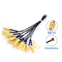5Pcs SMA 커넥터 케이블 여성 IPEX4 MHF4 RF0.81 안테나 RG0.81MM 어셈블리 RP-SMA-K, 02 PEX4 to SMA-K_03 15CM