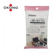 오공 소파 자동차시트 인조가죽 광택 크리닝 티슈12P 2개 물티슈 물수건 살균 간편