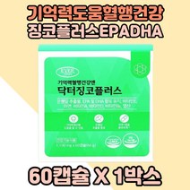기억력개선 혈행개선 도움 은행잎추출물 징코플러스 1통 50대 징코 60대 진코 기억력도움 찐코 은행잎추출물분말 중장년 찐코 중년 징코영양제 장년 혈행건강 노부모님 은행나무잎추출물