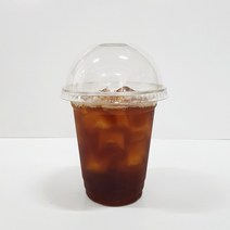 커피바바 92파이 페트 12온스 아이스컵 + 돔뚜껑 100세트, 2세트, 100개입
