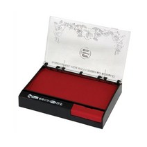 찌꺼기없이 깔끔하게 찍히는 원터치 오픈 도장 인주 고급인주-72394EA